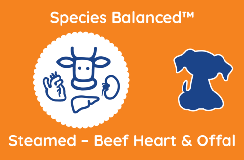 Species Balanced™ Steamed Beef Heart & Offal for Dogs